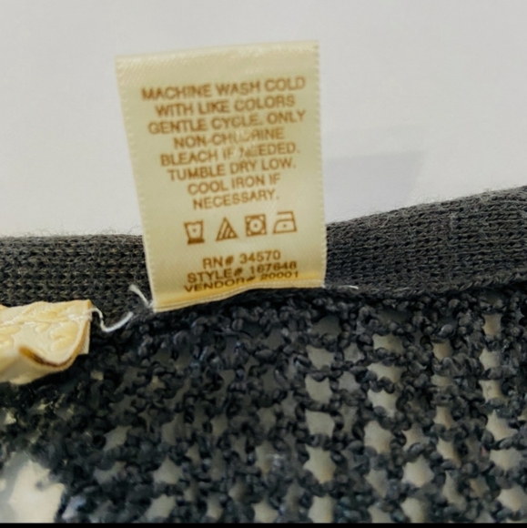 Daytrip Grey Cardigan / Duster with Fringe Hem - Picture 6 of 6